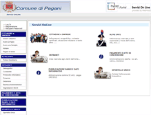 Tablet Screenshot of portale.comunedipagani.it